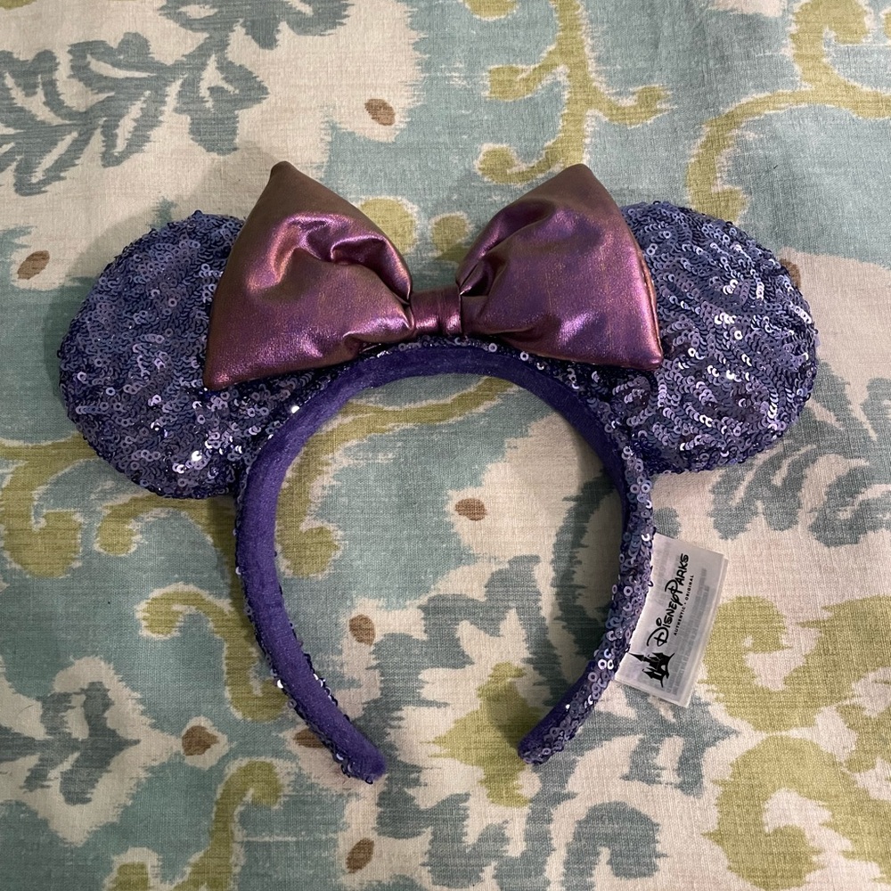 Disney Parks Purple Sequined Ears